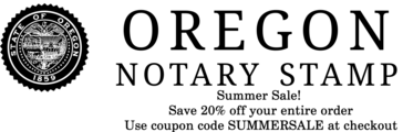Oregon Notary Stamp